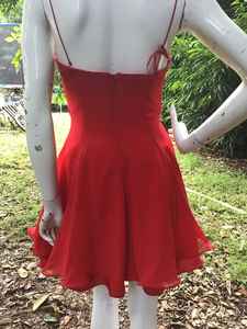 Robe de soirée élégante sans manches broderie antistatique col chérie perles pour fêtes dîners court naturel - Product Image 2