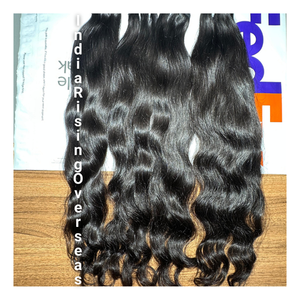 ผมต่อจากผมธรรมชาติแบบดิบของอินเดีย100% มัดผมบริสุทธิ์ที่มีเนื้อเนียนนุ่มและไม่พันกัน - Product Image 2