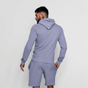 Logo personnalisé imprimé à bas prix deux pièces à manches courtes à capuche ensemble short pour hommes surdimensionné sport à capuche ensemble pour femmes et hommes vêtements - Product Image 4