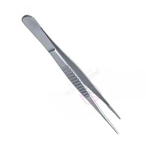 Pinces à tissus chirurgicales TC DeBakey en acier inoxydable de 15 cm |   Pince vasculaire atraumatique et forceps à pouce 1,5 mm à pointe fine certifiée CE - Product Image 2