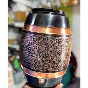 Distributeur d'eau chaude et froide fabriqué à la main Fabricant et exportateur de boissons en cuivre pur de l'Inde de haute qualité - Product Image 1