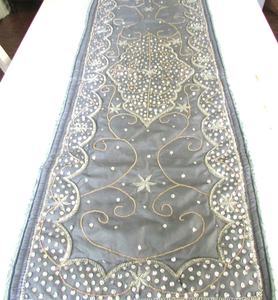 Mantel Individual con cuentas, cargador redondo hecho a mano para comedor de lujo y decoración de vacaciones, pieza única hecha a mano con cuentas, mantel, inauguración de la casa - Product Image 3