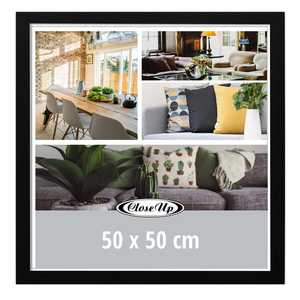 Cadre photo carré noir 50 x 50 cm, support d'affichage pour affiches - Product Image 2