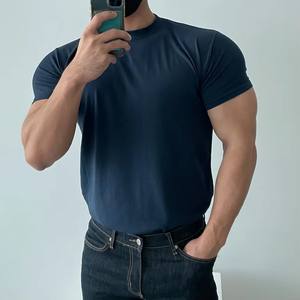 T-shirts de sport pour hommes en coton 100% de haute qualité, personnalisés, respirants, à séchage rapide, pour la salle de sport - Product Image 4