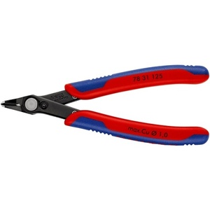 KNIPEX Super-Knips 125 mm - Alicates de corte diagonal electrónicos con punta sin pulir, longitud 3 Form - Product Image 1