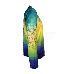 Camisas de pesca de último diseño de servicio OEM camisas de pesca de impresión por sublimación personalizadas - Product Image 4