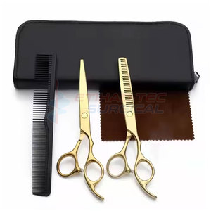 Wholesale Best Quality Left-Handed Barber <b>Shears</b> Kit Stainless Steel Hair Cutting Beauty <b>Tools</b> - Product Image 3
