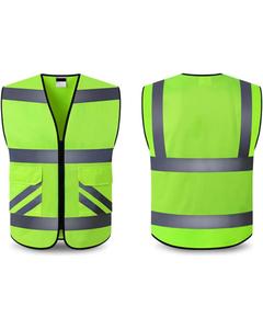 Chaleco de Seguridad Reflectante de Alta Visibilidad ANSI Clase 2, Impermeable, con Luz LED Intermitente, Transpirable, para Hombre/Mujer, para Tráfico - Product Image 1