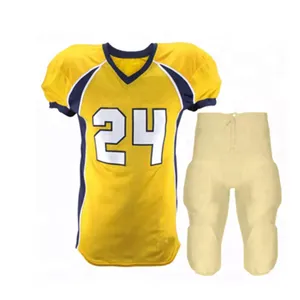 Maillot de football américain pour hommes, respirant, personnalisé, de haute qualité, vente en gros, manches courtes, 100% polyester, pour les équipes - Product Image 2