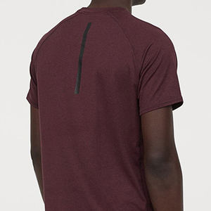 T-shirt en coton uni pour homme, structure de tissage fine, imprimé, lisse, durable, ajusté, toucher doux - Product Image 6