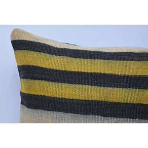 Almohada de refuerzo de lana de 16x36 pulgadas a rayas rojas, antideslizante, ecológica, extraíble, lavable, de lujo, bohemio, Vintage, hoja de planta Floral - Product Image 2