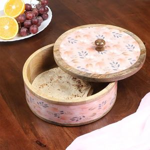 Caja Chapati impresa de madera Natural 100% de alta demanda con tapa de madera para fiestas, mesa de cena, uso de artículos de cocina de Hotel - Product Image 6