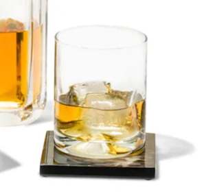 Juego de 4 posavasos cuadrados rústicos de lujo hechos a mano, almohadillas de alfombrilla de cuerno de estilo clásico con diseño personalizado para uso en la Mesa - Product Image 3