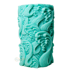 Velas perfumadas de cera de soja de Pilar ondulado hechas a mano para decoración del hogar REGALOS FESTIVOS de regreso para bares fiestas Navidad Pascua Diwali - Product Image 4