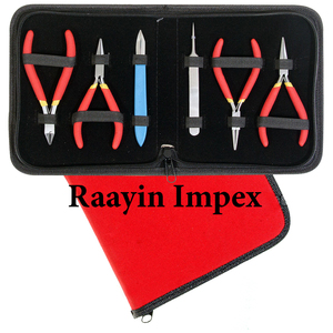 Raayin Impex Stainless Steel Hand Tools <b>Pliers</b> for DIY Jewelry Making Pointed Nose Oblique Nose <b>Plier</b> <b>Set</b> - Product Image 6