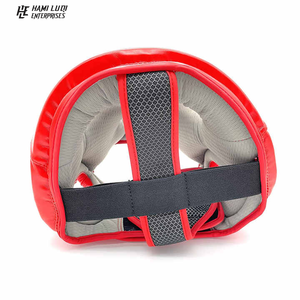 Protector de cabeza transpirable Muay Thai profesional personalizado cuero de vaca al por mayor - Product Image 4