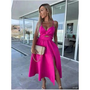 Vestido de Noche con Tirantes, Elegante y Femenino - Product Image 1