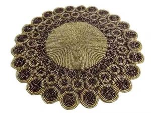 Napperons ronds personnalisés de luxe les plus vendus tapis de table en fer perlé en cristal pour fabricant de mariage - Product Image 4