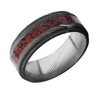 Bague de mariage en acier damas personnalisée à la main de haute qualité bague en acier damas 2023 nouvelle mode dernière conception anneaux damas - Product Image 2