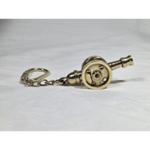 Llavero de Metal con Forma de Cañón Antiguo de Latón con Logotipo Personalizado, Llavero Empresarial - Product Image 3