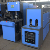 Machine de fabrication de bouteilles en plastique à petite échelle avec souffleur 5L et moulage par étirage-soufflage semi-automatique