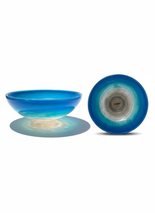 Bol à fruits et à en-cas artisanal en résine époxy polie de qualité supérieure, écologique, couleurs et tailles personnalisables, emballage cadeau - Product Image 3