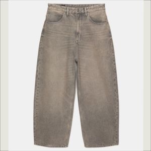 Logo personnalisé coupe ample Denim Jeans pour hommes pantalon blanc délavé à l'acide vintage Baggy Jeans pour unisexe - Product Image 4