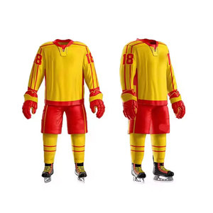 Ensemble uniforme de hockey sur glace haute performance, tissu respirant, maillot et pantalon légers, ajustement réglable pour l'entraînement et les matchs - Product Image 5