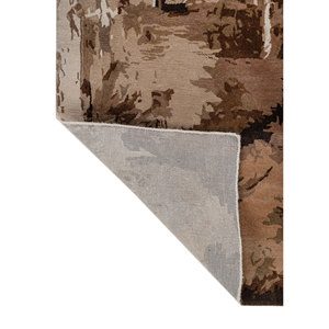 Genesis Ivory <b>Hand</b> <b>Tufted</b> Wool & Viscose <b>Rug</b> 9x12 Rectangle Abstract Pattern for Bedroom Hallway or Living Room Use-TNQ-4307 - Product Image 5