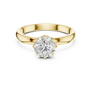 Anillo de diamante cultivado en laboratorio de 1ct al por mayor | Plata de Ley 925 | Diamantes redondos | Joyería personalizable - Product Image 4