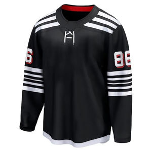 Maillots de hockey sur glace personnalisés, respirants, à séchage rapide, légers, uniformes professionnels, OEM, taille adulte, pantalon, impression par sublimation - Product Image 4