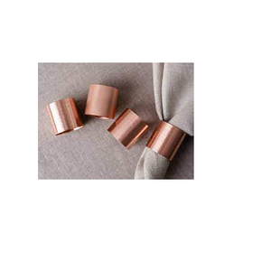 Soporte de anillo de cobre de estilo lujoso para servilletas, Decoración de mesa de boda, fiesta, restaurante, Hotel y forma redonda - Product Image 3