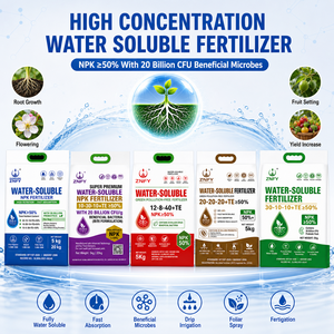 Fertilizante Equilibrado NPK en Polvo de Acción Rápida, Nutrición Soluble en Agua, Fertilizante Compuesto TE (NPK 10-30-10-Te) para Cultivos de Campo - Product Image 4