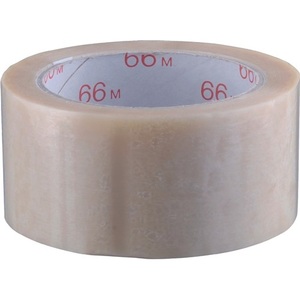 Cinta de Embalaje de PVC Incolora BURMANN, 66 m de Longitud, 50 mm de Ancho, Rollo Adhesivo para Oficina - Product Image 1