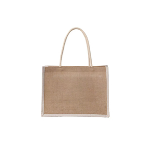 Promotion Ecofriendly 100% Natural Reusable Linen <b>Hessian</b> Hemp Jute Customized Size Logo Printing Jute <b>Tote</b> Shopping <b>Bags</b> - Product Image 2