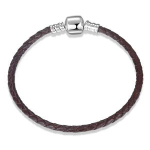 Women's Silver Braided <b>Bracelet</b> for Gift Number Shape Pattern Elegant Bangles Style - Product Image 5