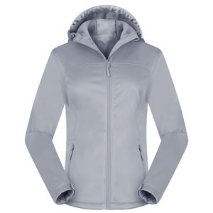 OEM venta al por mayor chaquetas al aire libre cortavientos con capucha impermeable de manga larga con cremallera frontal chaquetas Softshell para las mujeres - Product Image 1