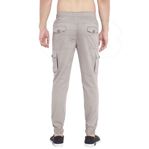 กางเกงคาร์โก้ผู้ชายขาตรงสีล้วนสำหรับขายตามสั่ง - Product Image 2