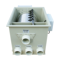 Filtre à tambour Cowater CW-RDF-25, 6600 gallons/heure, filtre à tambour rotatif personnalisé par gravité pour bassin