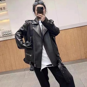 Veste en cuir véritable longueur standard 2024 Manteau homme Hiver Manteau long Modèle locomotive Qualité peau de mouton Imperméable Coupe-vent - Product Image 5