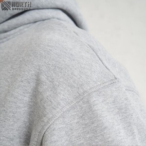 Haute qualité coton bouffée impression Boxy sweat à capuche surdimensionné Logo personnalisé blanc recadrée lourd 450 gsm sweat à capuche fabricants - Product Image 5