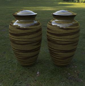 Urnas de cremación para adultos de camuflaje marrón verde con bolsa de terciopelo gratis Suministros funerarios de nuevo diseño - Product Image 6