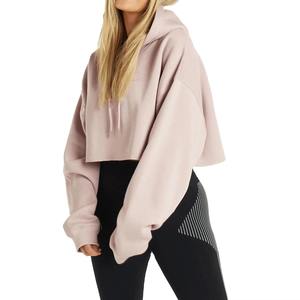 Top corto para mujer más vendido al mejor precio sudaderas con capucha ligeras personalizadas Top corto para mujer servicio OEM - Product Image 3
