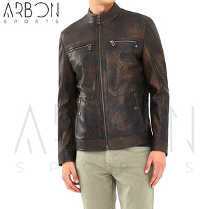 Custom Logo Streetwear Stylish Slim Fit Wholesale Rate Comfortable Unique Design Hand Made Good Seller Windproof Leather Jackets - Product Image 5