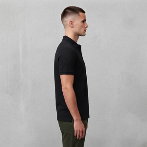Men's Black Short Sleeve for <b>Shirt</b> with <b>Flame</b> Logo Silk Screen Printed Casual 100% Cotton Front Custom Design Plus Size - Product Image 5