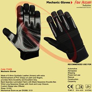 Customized Mechanic Safety Work <b>Gloves</b> for <b>Men</b> 2024 New Wholesale Mechanic <b>Gloves</b> Synthetic <b>Leather</b> <b>Gloves</b> - Product Image 6