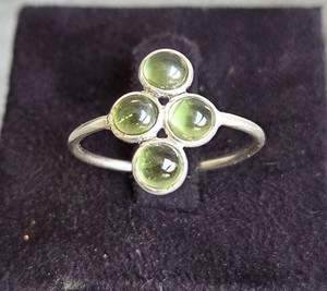 Bijoux ethniques fabriqués à la main pierres précieuses bague Prehnite Offre Spéciale femmes bijoux cadeau personnalisé fête argent 925 bande OEM - Product Image 2