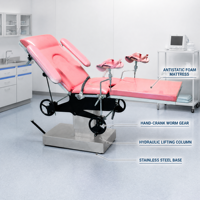 Table d'accouchement hydraulique avec volant manuel 1900 x 600 mm certifiée CE, garantie 2 ans pour la salle de maternité