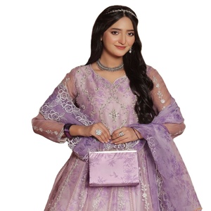 Vestido de Panjabi paquistaní bordado de Organza para mujer Traje de Salwar Kameez de tres piezas diseñado por Motis Fashion Vol SHANZAY - Product Image 1