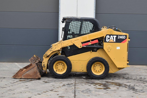 used Skid steer loader Caterpillar 246D Diesel 2014 <b>wheel</b> loader new condition - Product Image 2